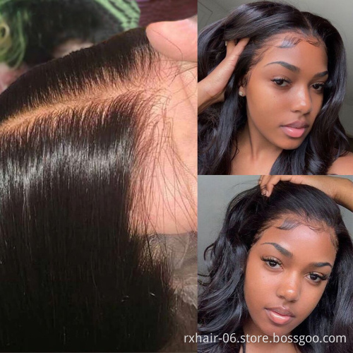 Hot Sale Pre Plucked Swiss Hd Lace Frontal Closure,Cuticle Aligned Thin Transparent Ear To Ear 13X4/13x6 Lace Wig